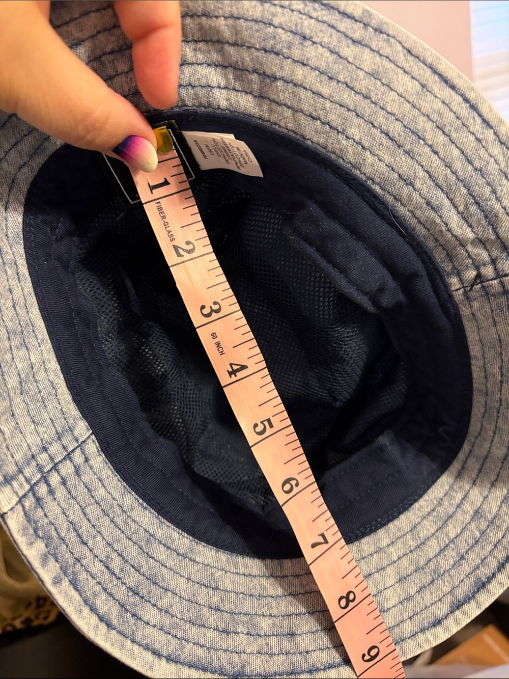 Adidas Chambray Denim Blue Wash Embroidered Logo Bucket Hat OSFM 2021 style - Picture 13 of 14